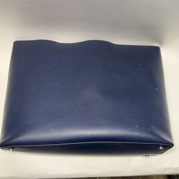 KATE SPADE Zibbi Medium Cow Hide Tote SOLO in Navy Blue USED - Picture 6 of 10